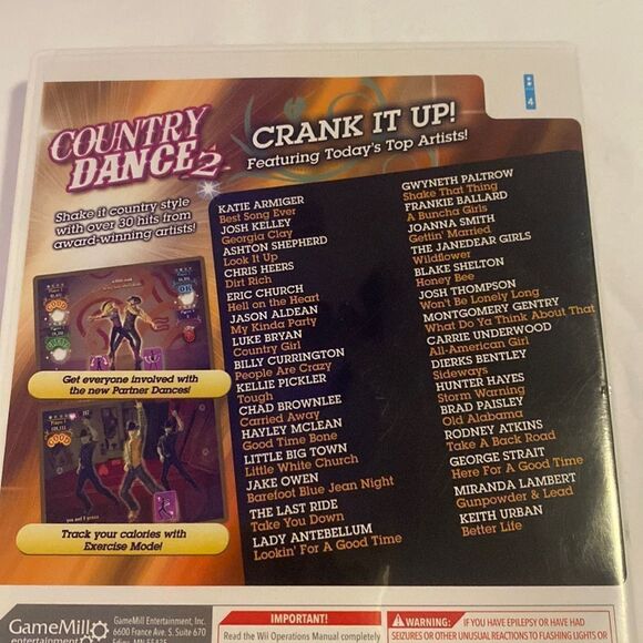 Just Dance Country Dance 2 Nintendo Wii Game VGUC - Picture 3 of 9